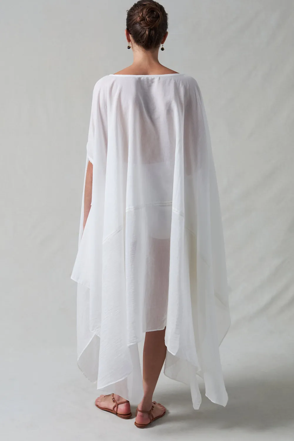 Chan Luu High ow Cotton ik Caftan Crea
