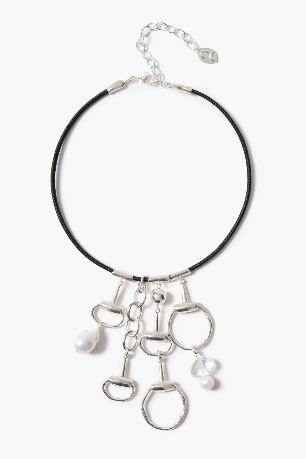 Chan Luu Horsebit Charm Necklace Silver