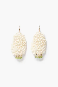 Chan Luu Ivory Drop Earrings Peridot