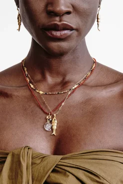 Chan Luu Koi Necklace Garnet