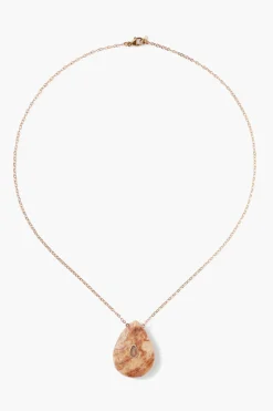 Chan Luu 14k Temple Necklace Agate
