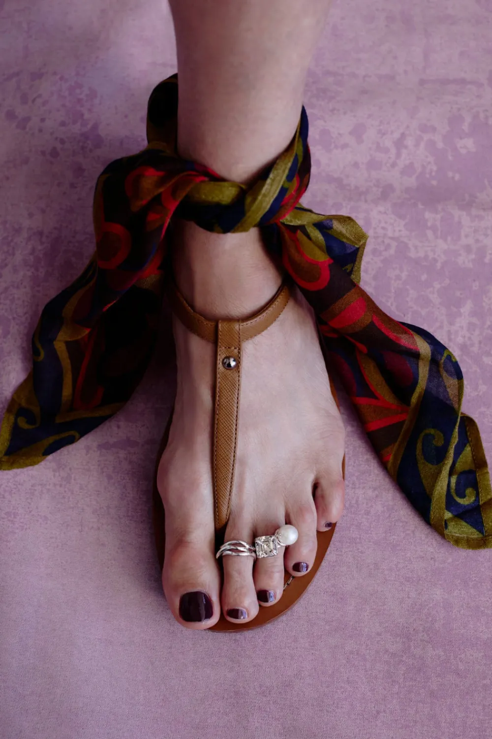 Chan Luu La Perla Toe Ring White Pearl