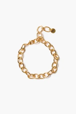 Chan Luu Large Chain Link Anklet Gold