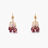 Chan Luu Lark Drip Earrings Garnet