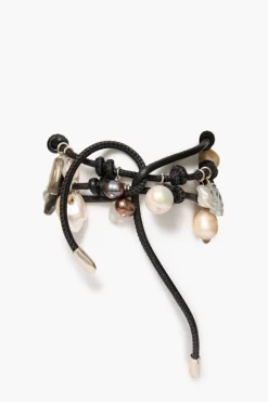 Chan Luu Lea Leather Three Wrap Bracelet Black