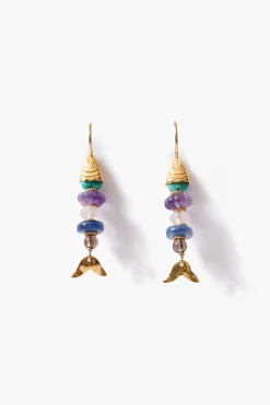 Chan Luu Mini Orris Earrings Multi