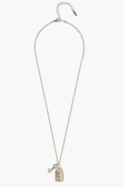 Chan Luu Mini Padlock Necklace Silver