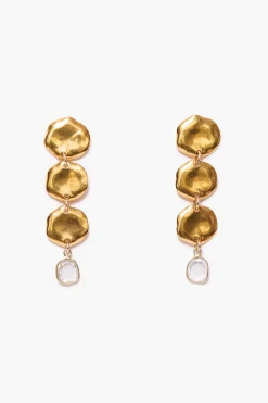 Chan Luu Mirage Coin Earrings Yellow Gold