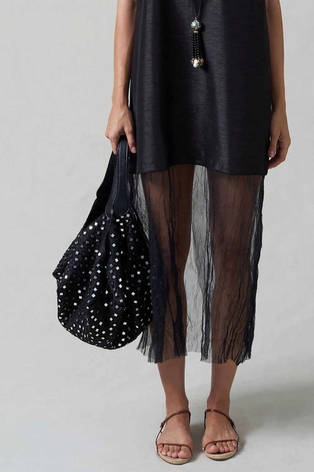 Chan Luu Mirror Lantern Bag Black