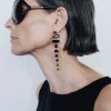 Chan Luu Mizumi Earrings Black Obsidian
