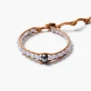 Chan Luu Nile Single Wrap Bracelet Blue Lace Agate