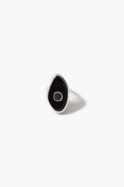 Chan Luu Oasis Ring Black Horn
