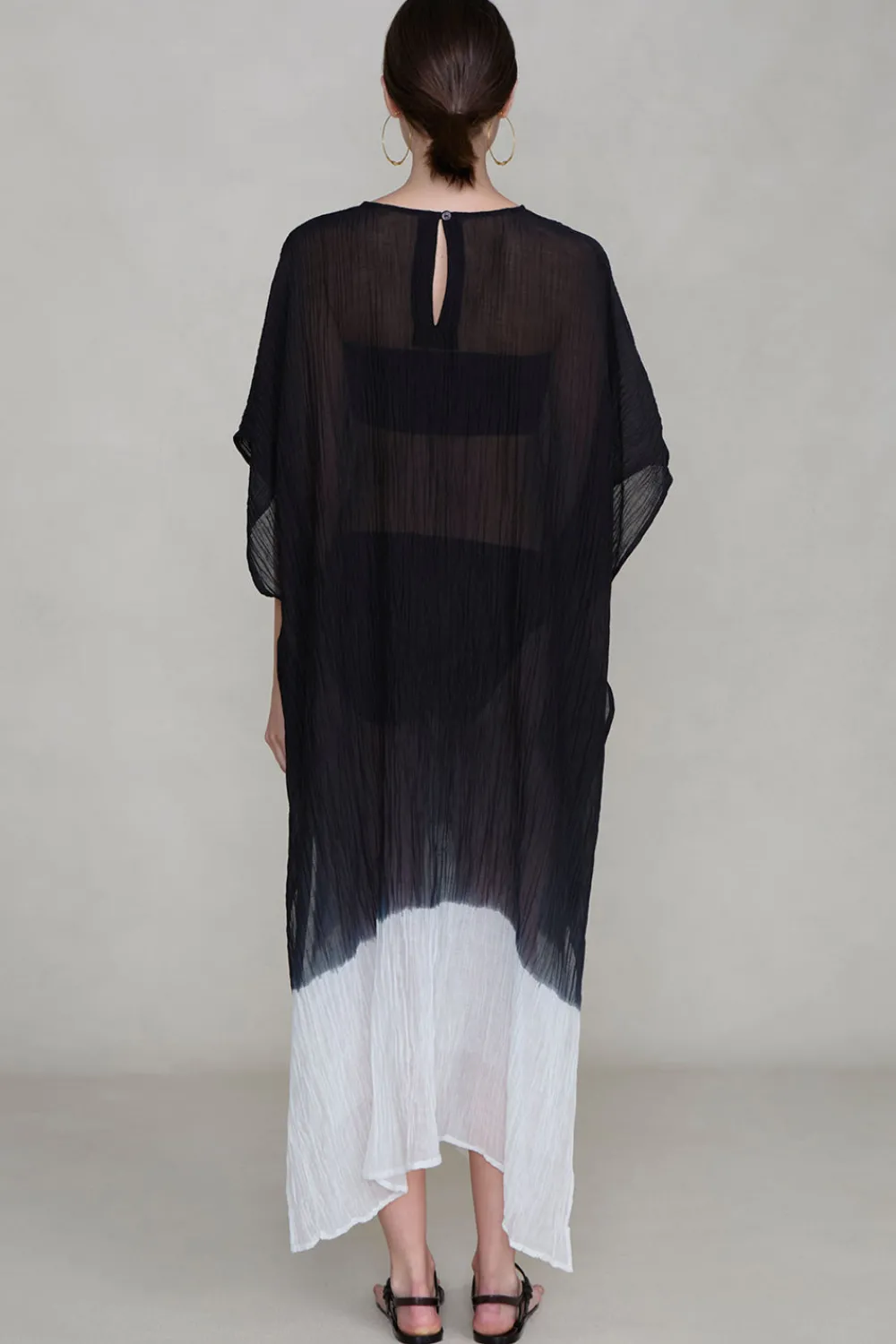 Chan Luu Obre Crinke Caftan Back
