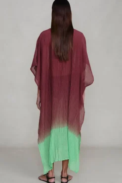 Chan Luu Obre Crinke Caftan ahogany