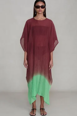Chan Luu Obre Crinke Caftan ahogany