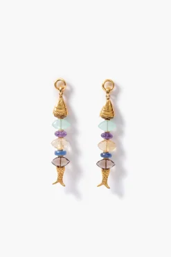 Chan Luu Orris Earrings Multi