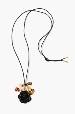 Chan Luu Palais Charm Necklace Black Agate