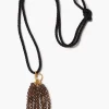 Chan Luu Pampille Necklace Smoky Quartz