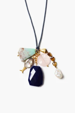 Chan Luu Paracord Charm Necklace Navy