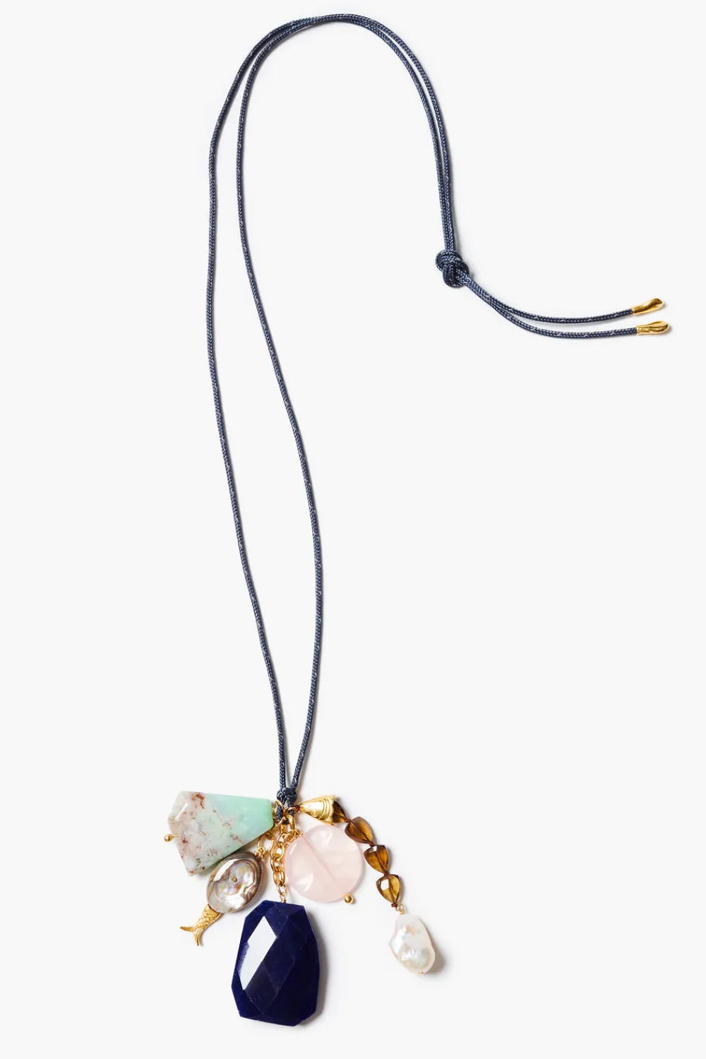 Chan Luu Paracord Charm Necklace Navy