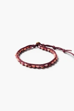 Chan Luu Paracord Wrap Anklet Maroon