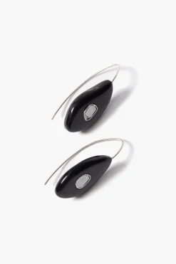 Chan Luu Pebble Earrings Black Horn