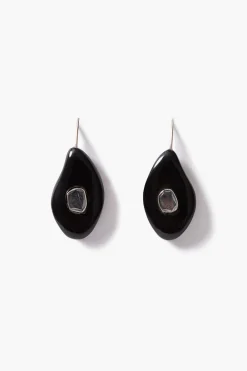 Chan Luu Pebble Earrings Black Horn
