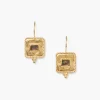 Chan Luu Pilar Earrings Gold Labradorite