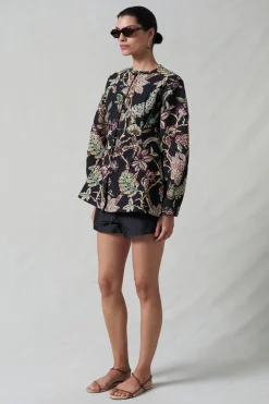 Chan Luu Pinch Wait Cardigan Back Jacquard