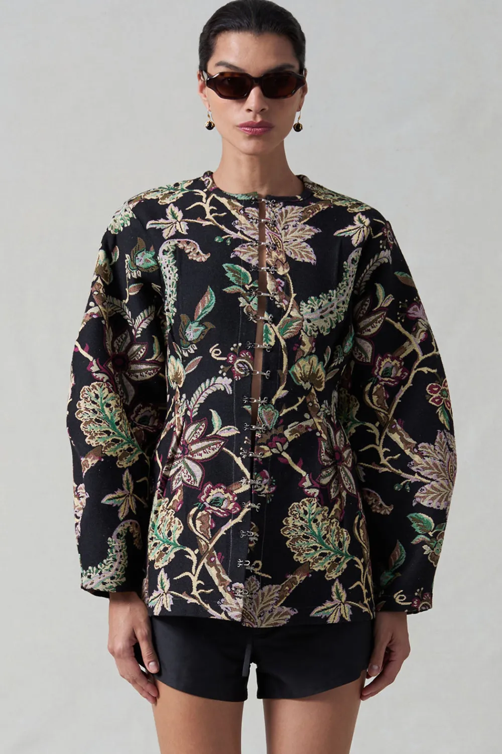Chan Luu Pinch Wait Cardigan Back Jacquard