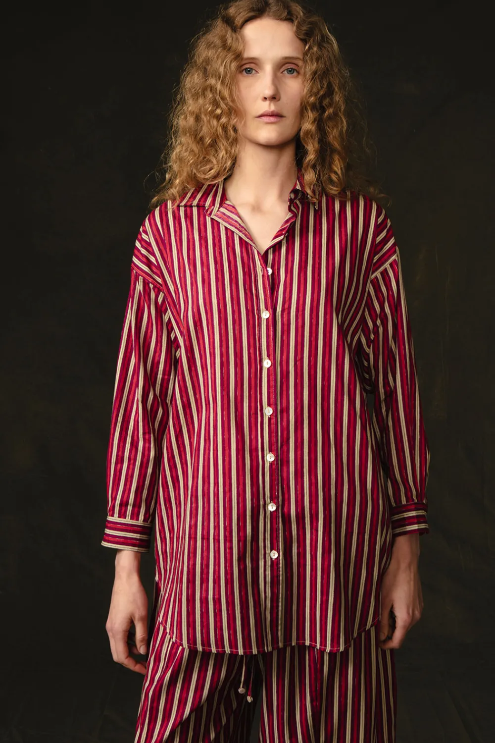 Chan Luu Pintripe Printed et Red