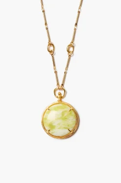 Chan Luu Pocket Watch Necklace Jasper