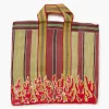 Chan Luu Recycled Market Bag Flame