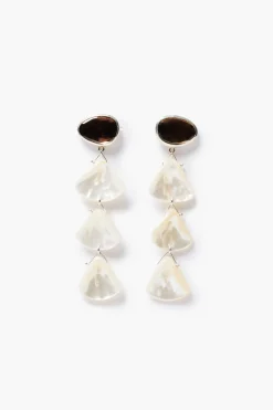 Chan Luu Scale Earrings White MOP