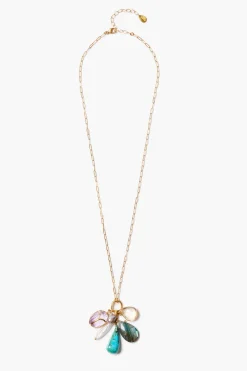 Chan Luu Scarab Charm Necklace Multi