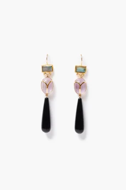 Chan Luu Scarab Earrings Multi