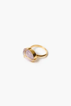 Chan Luu Scarab Ring Amethyst