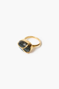 Chan Luu Scarab Ring Labradorite