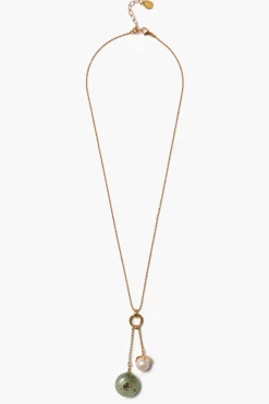 Chan Luu Seed Drop Necklace Prehnite