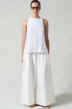 Chan Luu equin Apron Top White