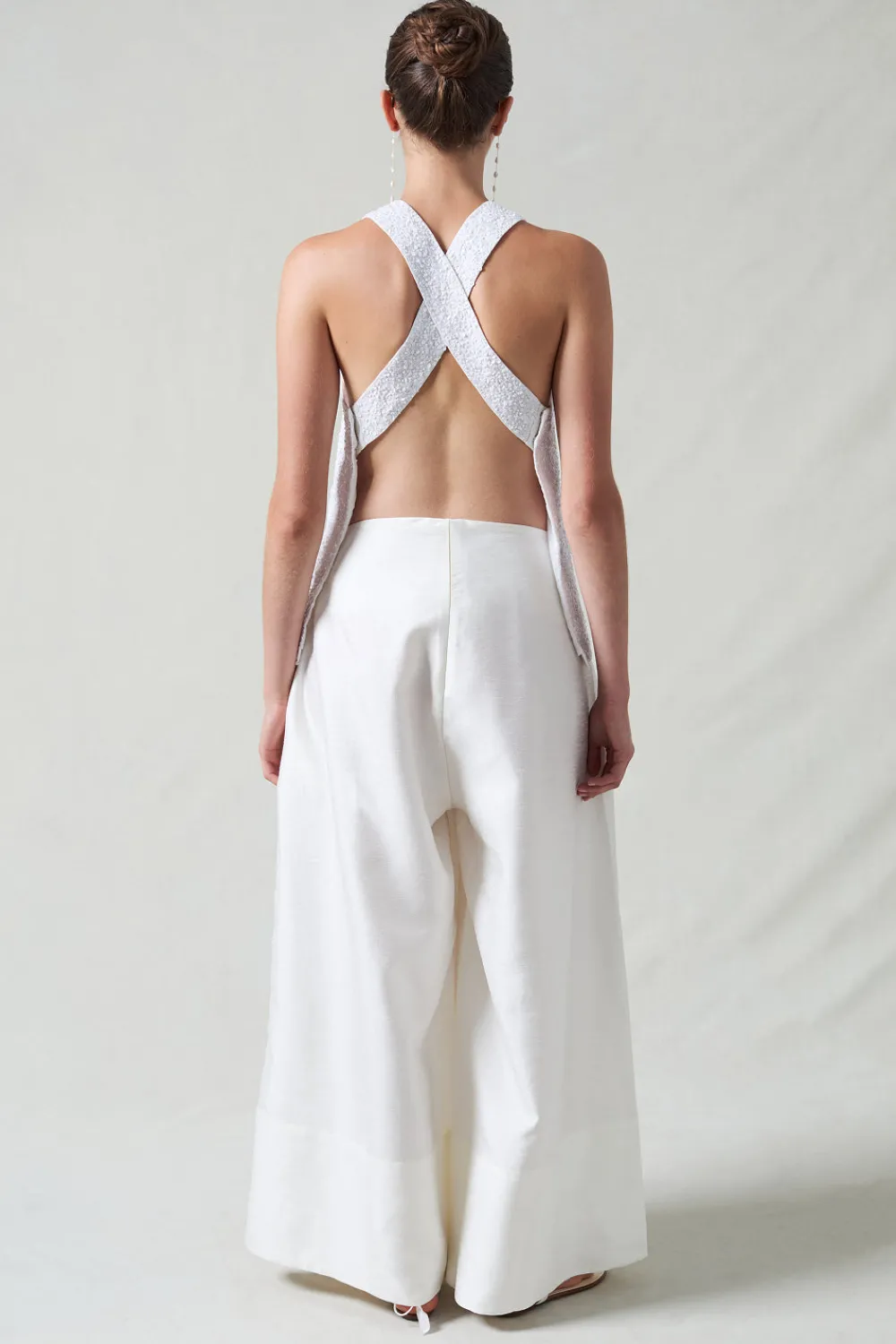Chan Luu equin Apron Top White