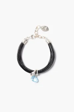 Chan Luu Serpentine Cord Bracelet Blue Topaz