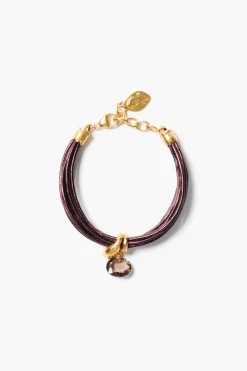 Chan Luu Serpentine Cord Bracelet Smoky Quartz