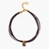 Chan Luu Serpentine Cord Necklace Smoky Quartz
