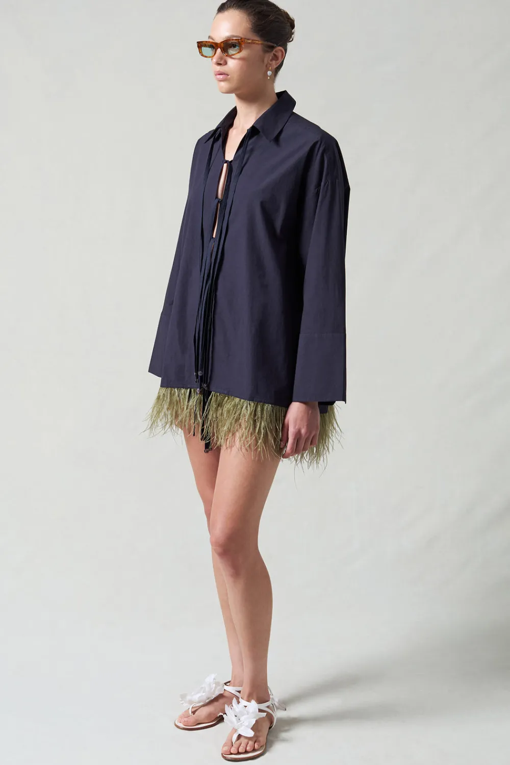 Chan Luu hoeace Feather hirt idnight Navy