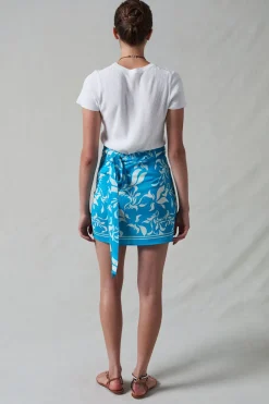 Chan Luu ik ini Wrap kirt Turquoie