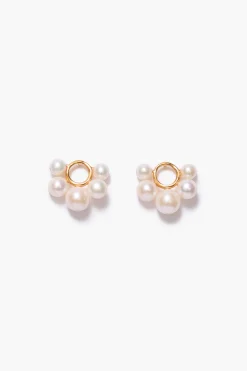 Chan Luu Soleil Stud Earrings White Pearl
