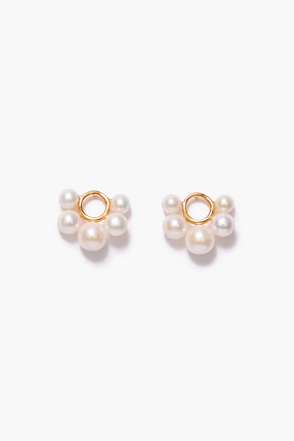Chan Luu Soleil Stud Earrings White Pearl