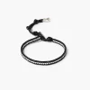 Chan Luu Sterling Silver Single Wrap Bracelet Black