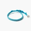 Chan Luu Sterling Silver Single Wrap Bracelet Turquoise